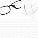 40 Pairs Eyeglass Nose Pads, Clear Eye Glasses Nose Pads Non Slip 1mm Eyeglass Noses Pad with Soft Sticky Backing, Silicone Anti-Slip Cushions for Glasses, Sunglasses