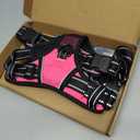 PoyPet No Pull Dog Harness, No Choke Front Lead Dog Reflective Harness, Adjustable Soft Padded Pet Vest with Easy Control Handle for Small to Large Dogs(Pink, Medium)