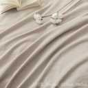 BDEAR 3 Pieces Cream Grey Duvet Cover Set Super King Plus Size 120'' L x 120'' W, 100% Washed Cotton Duver Cover with Zipper Closure Plus 2 Pillowcases, Linen Feel, Oeko TEX Standard Certificated