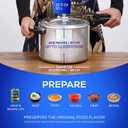Universal (10.5 Quart / 10 Liter) Pressure Cooker, 11 Servings, Aluminum Pressure Cooker With Multiple Safety Systems and Heat Resistant Handles For Stews, Soup, Meat, and Beans