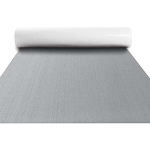 Tinideya Boat Flooring EVA Foam 118" x 47" Boat Decking Non Slip Marine Camo Self Adhesive Carpet with Roller Ruler for Kayak Yacht Motorboat(Texture, Light Gray)