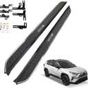 Running Boards & Steps for Toyota RAV4 2019-2025 Aluminum Side Steps with Bracket,2PCS Black Running Board Right Left Side Step Rail Nerf Bars for Toyota RAV4 2019 2020 2021 2022 2023 2024 2025 (70.87inch)