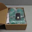 NURADA Flameless Candles: 3D Wick Battery Operated LED Pillar Acrylic Fake Candles with Remote and Timer for St. Patrick's Day Home Holiday Christmas Party Table Decor - 3 Pack Green (4" x 5" x 6")