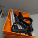 Yocada Snow Shovel 55" Long for Home Garage Driveway Snow Removal with D-Grip Handle Aluminum Strip Large Capacity Orange Shovel for Garden Car Camping Outdoor