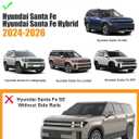 KINGGERI 300LBS Lockable Roof Rack Cross Bars Compatible with 2024 2025 2026 Hyundai Santa Fe & Santa Fe Hybrid with Raised Side Rails (Not for SE), Aluminum Heavy Duty Crossbar Luggage Accessories