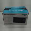 Emerson MW7302B Compact Countertop Microwave Oven with Touch Control, LED Display, 700W, 10 Power Levels, 6 Auto Menus, Glass Turntable and Child Safe Lock, 0.7 Cu., Ft. Black