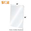 Egofine Plexiglass Sheets Acrylic Sheets 3 Pack of 24x36 0.04 Thick Clear Plastic Cast Transparent Plexi Glass for Crafting Projects, Replacement Picture Frame Glass, DIY Display, Easy to Cut