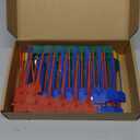 Chunful 200 Pcs Plastic Tags Waterproof Shipping Tags for Labeling Self Locking Nylon Labels Writable Marker Multicolor Cable Zip Tie Labels for Keys Luggage Logistic Inventory(Modern)