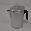 Primula Today Aluminum Stove Top Percolator Maker Durable, Brew Coffee On Stovetop, 9 Cup, Silver