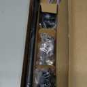 Zeerobee Curtain Rods for Windows 16 to 24, 1 Inch Adjustable Heavy Duty Black Curtain Rod, Outdoor Indoor Room Divider Modern Drapery Pole, 16-24"