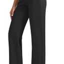 JEKAOYI Womens Dress Pants Stretchy Work Pants High Waisted Business Trousers Pull On Casual Slacks with Pockets Size L