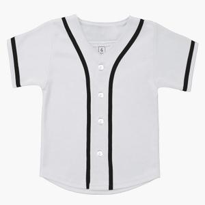 Kids Baseball Jersey Button Down Hip Hop T Shirts Personalized Softball Jersey for Boys Girls (6 Years)