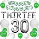 ThirTee Golf Birthday Balloons Golf 30th Birthday Decoration Sport Themed Party Supplies Men Boys Party Balloons Decoration
