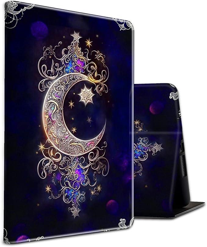 Case for Samsung Galaxy Tab A7 Lite 8.7 inch 2021 Model (SM-T220/T225/T227) Slim Shockproof Folding Stand Protective Cover with Auto Wake/Sleep for Samsung Tablet-Moon Star Galaxy Floral