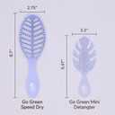 Wet Brush Go Green Speed Dry Hair Brush, Purple - Vented Design & Ultra Soft HeatFlex Bristles - Ergonomic Handle Manages Tangle & Uncontrollable Hair - Pain-Free Hair Accessories (1 Count (Pack of 1))