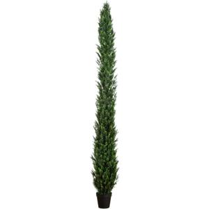 Nearly Natural 12ft UV Resistant Artificial Cedar Pine Tree Indoor/Outdoor Greenery
