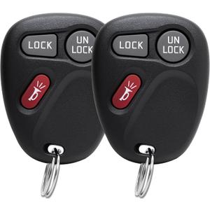 2 Pack Keyless Entry Key Fob Car Remote Replacement fit for 1998 1999 2000 2001 2002 Chevrolet Chevy Silverado Suburban GMC Sonoma Sierra Yukon with KOBUT1BT 15732803 (315MHz)