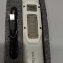 EDC Tactical Flashlight, 1200lm Flat LED Small Flashlight Rechargeable, Dual-Switches with Lock-Out & Clip, Digital Display Stainless Steel Compact Pocket Flash Lights for Emergency, Camping (White)