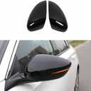 Rifoda Full Coverage Side rearview mirror cover decoration trims fit for Honda 10th 11th Gen accord 2018 2019 2020 2021 2022 2023 2024 2025 ABS plastic Exterior Accessories 2PCS (Bright Black)