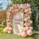Babenest Gold Arch Backdrop Stand Set of 2, 6FT/7.2FT Metal Arch Wedding Stand, Balloon Arch Frame for Ceremony Birthday Party Bridal Baby Shower Halloween Banquet Decoration
