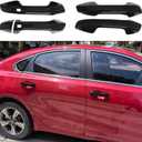 AOKIO Door Handle Cover Trim Compatible with 2019 2020 2021 2022 2023 2024 Kia Forte Accessories (Glossy Black)