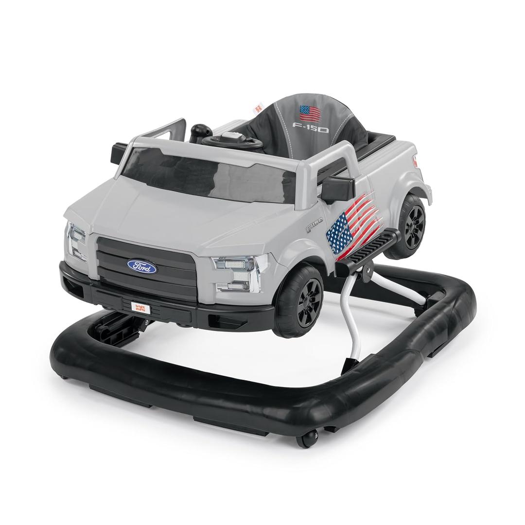 Bright Starts Ways to Play Walker - Ford F-150, All American, 4-in-1 Walker for 6 Months and Up, 2 Can Play At Once