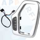 Transmission Shifter Bezel with Wire Harness 5YD27XSAAA 68413957AA 601-402 Silver for Gear Shift Compatible with 2014-2018 Jeep Cherokee Service Shifter Repair Accessories Parts