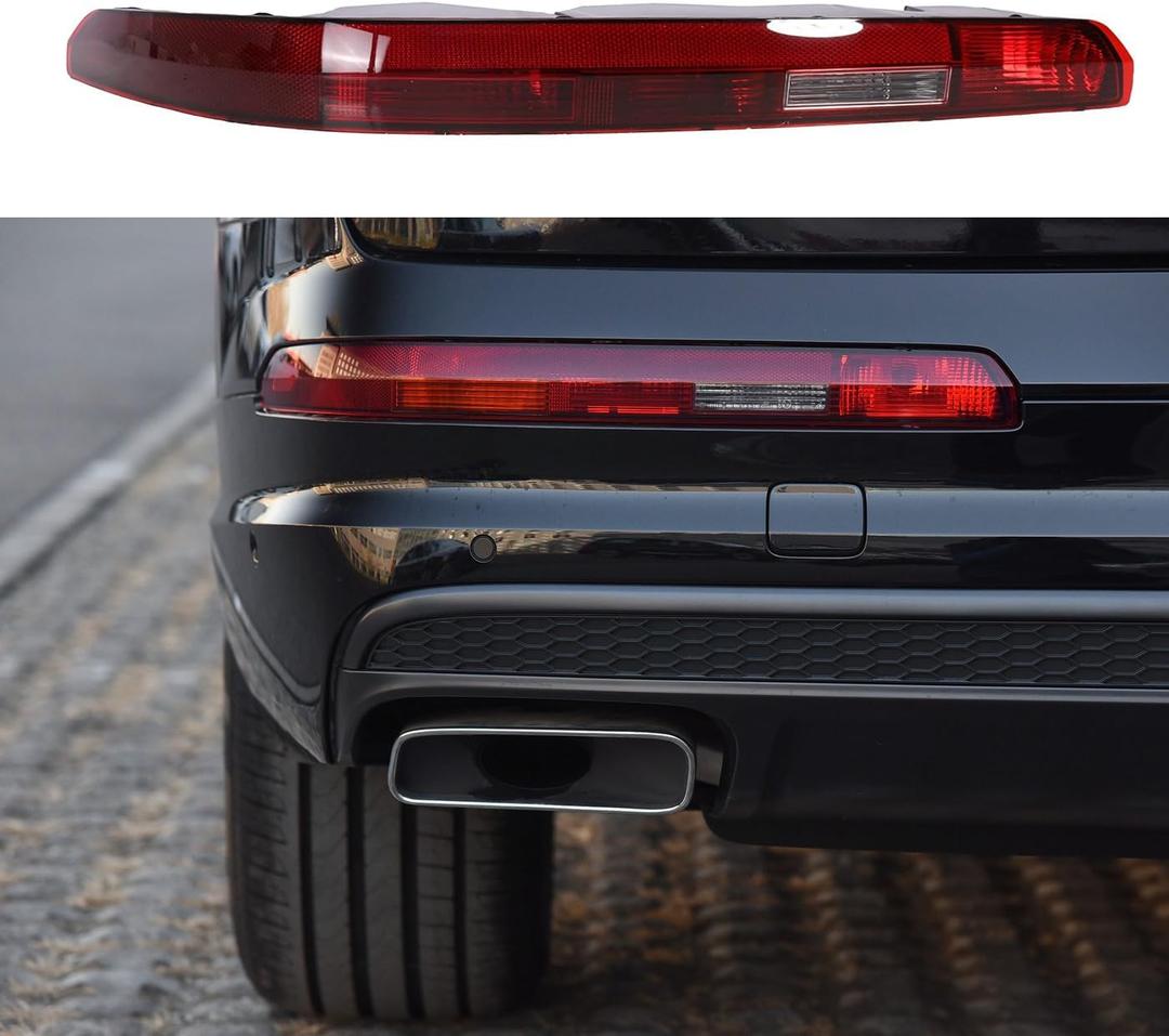 Rear Bumper Tail Light, Left Driver Side Fog Lamp for Audi Q7 2016 2017 2018 2019, OE# 4M0945095A