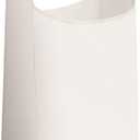 STORAGE MANIAC Large Laundry Hamper with Sturdy Metal Handle, Collapsible Laundry Basket, Freestanding Waterproof Clothes Hamper for Laundry Room, Bedroom, Dorm, Towels, Toys, White (1 Pack)