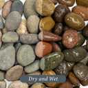 GreenVibe River Rocks, 5lbs Colorful Pebbles for Indoor Plants, 1-2 Inch Aquarium Rocks, Natural Stones for Landscaping Garden Paving Plant Rocks Crafting Walkways