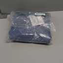 NICETOWN 100% Blackout French Door Curtains for Door Window, Privacy Thermal Insulated Short Curtains for Kitchen, Tie Up Shade Window Covering for Bedroom, Stone Blue, W26 X L40 Inch, 1 Panel