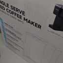 Single Serve Coffee Maker, Iced and Hot Coffee Machine for K Cup & Grounds, Compact Design, 40oz Removable Water Reservoir, 6 to 24 Oz Brew Sizes, Fits 7.3" Travel Mug, Black