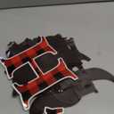 BBTO 25 Pcs Merry Christmas Garage Door Magnet Decorations Xmas Garage Door Decor Christmas Magnets Stickers for Fridge Kitchen Car Magnetic Indoor Outdoor Decorations (Plaid Style)