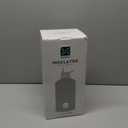 1 Gallon Insulated Water Bottle | Upgraded Thickened Stainless Steel Metal Portable Sports Large Water Jug for Gym and Hiking with Carrier Bag, Handle Strap | BPA-Free 128 oz (White/Black)