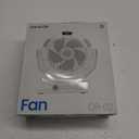 Gaiatop Portable Camping Fan with LED Lantern, 360°Rotation and Clip on for Desk, 4000mAh USB Rechargeable Battery Powered, Digital Display and Hanging Hook for Tent Outdoor Travel Bedroom Black