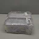 Cheardia 200 Pack Plastic Disposable Clamshell Container, Clear 5 Inch Square Hinged Take out Dessert Container with Lid for Sandwiches, Pasta, Cakes, Chips, Hamburgers