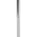 Flash Furniture Chad 23.5'' Round Glass Cocktail Table with Adjustable Height Frame, Bar Height Table for Commercial or Residential Use, Clear/Chrome