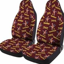 GENANY Drinking Car Seat Covers Set of 2, Breathable Front Seat Covers for Truck Sedan SUV, Pirate Car Accessories, Wine Themed Gift for Women Men