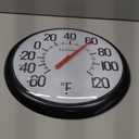 La Crosse 104-134 13.25 Round Indoor/Outdoor Analog Dial Thermometer