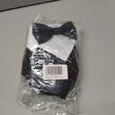 FunMular 3Pcs Formal Dog Tuxedo Accessories Set Adjustable Wedding Collar Bandana with Bow Tie Pet Top Hat for Large X-Large Dogs New Years Wedding Birthday Party