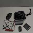 4 in 1 Mobile Game Combo Pack, One Handed Gaming Keyboard, Mouse, Converter & Adjustable Phone Stand, Half Keyboard for Mobile Phone Gaming, Fast Charging, No Latency