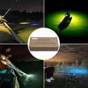 OROOTL Underwater Fishing Light Super Bright 16000 Lumens 21.5W 12V LED Night Fishing Light Deep Drop Fish Lamp Fishing Bait Finder for Shrimp Prawns Squid Boat Dock, Green