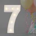 2FT Marquee Light Up Number, Mosaic Balloons & Cardboard Numbers for 17th & 70th Birthday Parties & Anniversary Decor