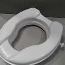 Homecraft Savanah Raised Toilet Seat, 2" High Elevated Toilet Seat Locks Onto Standard Toilets, Portable Assistance Commode Seat with Sturdy Brackets, Medical Aid for Elderly, Disabled, Limited Mobility