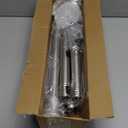 Silver Long Curtain Rod Tension Shower Curtain Rods 30 to 120 inch Adjustable Heavy Duty Rods for Bathroom Windows Outdoor Spliced Telescopic Design No Drill No Slip Stainless Steel