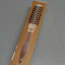 Round Brush with Boar Bristles, 1 inch Barrel, Nano Thermal Ceramic Ionic Tech for Straightening and Blow Drying, Gold