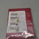 BGment Red Linen Kitchen Curtains Window Over Sink, Short Semi Sheer Drapes with Rod Pocket Lightweight for Cafe Bathroom Windows, 2 Panels Set, Each 30 Inch Wide