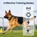 Dog Shock Collar with Soft Neoprene Padded - 4 Training Modes E Collar with 1600FT Remote Control for 5120 lbs Large Medium Small Dogs, IPX7 Waterproof, Pet Collar Accessories, Black