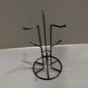 HULISEN Mug Tree for Large Cups, Counter Coffee Mug Holder with 6 Hooks, Metal Coffee Cup Holder Tree, Standing Rack for Countertop, Kitchen Counter Decor, Black