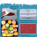 Insulated Soft Cooler Bag 12"x12"x12" Large Leakproof Soft Sided Ice Chest for Travel Beach Camping, 50 Cans Portable Cooler Box for Grocery Shopping, Road Trips, 44qt/60-cans